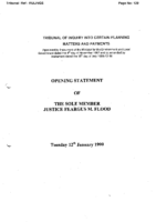 Opening Statement – Gogarty Hearing – 12th January 1999